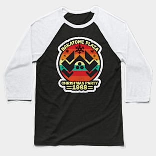 Nakatomi Plaza Christmas Vintage Xmas Baseball T-Shirt